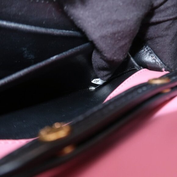 Prada Cahier Pink & Black Leather Shoulder Bag - Picture 9 of 12